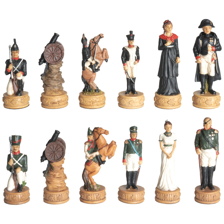 Juego de Ajedrez Temático Napoleón vs Rusos