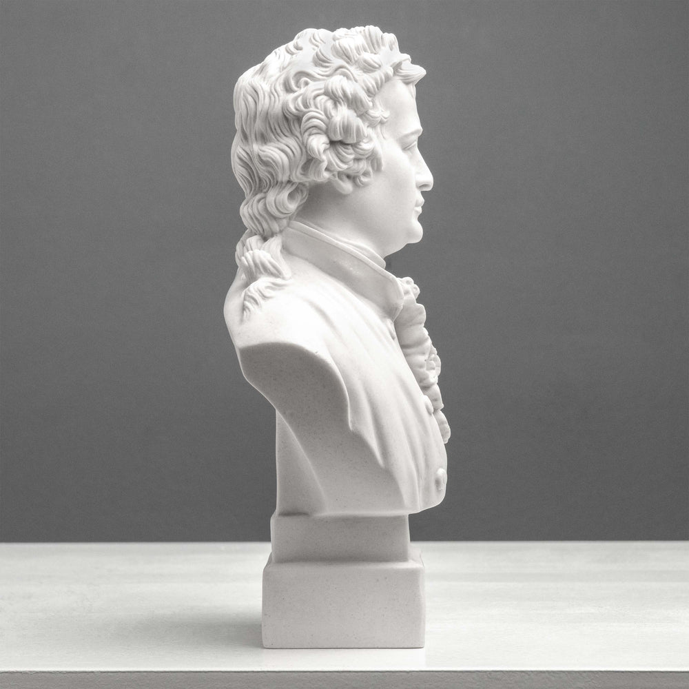 Escultura de busto de Goethe – Poeta alemán en estilo neoclásico