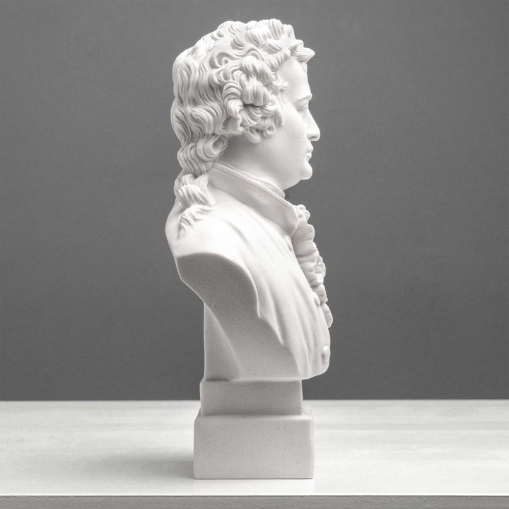 Escultura de busto de Goethe – Poeta alemán en estilo neoclásico
