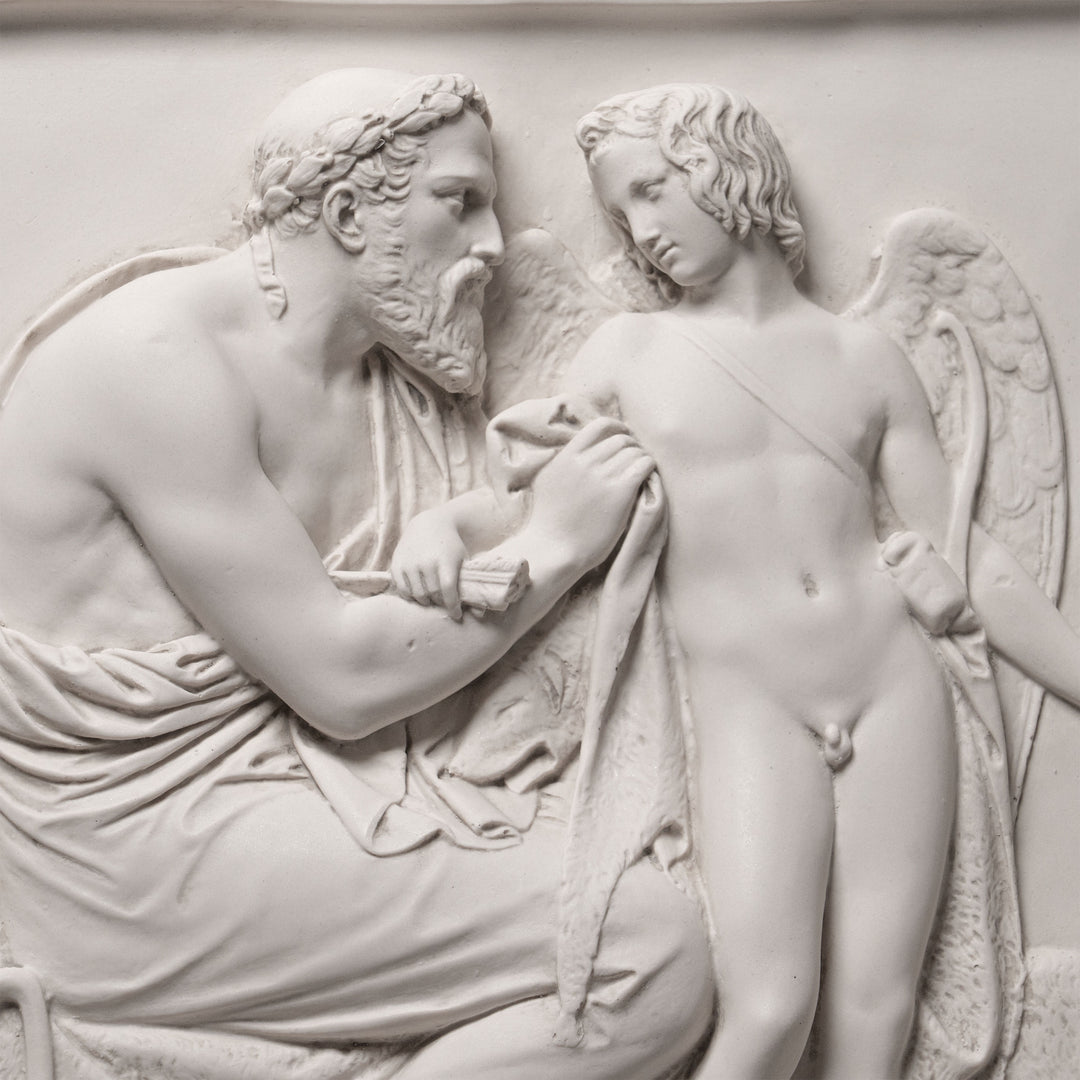 Cúpido recibido por Anacreón (bajorrelieve)