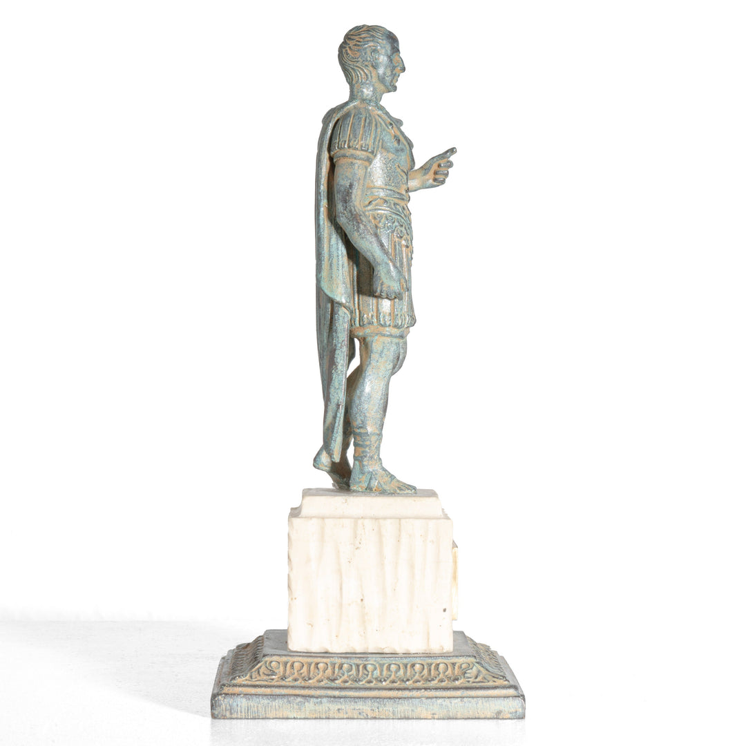 Estatua de Julio César con peana (Escultura de bronce)