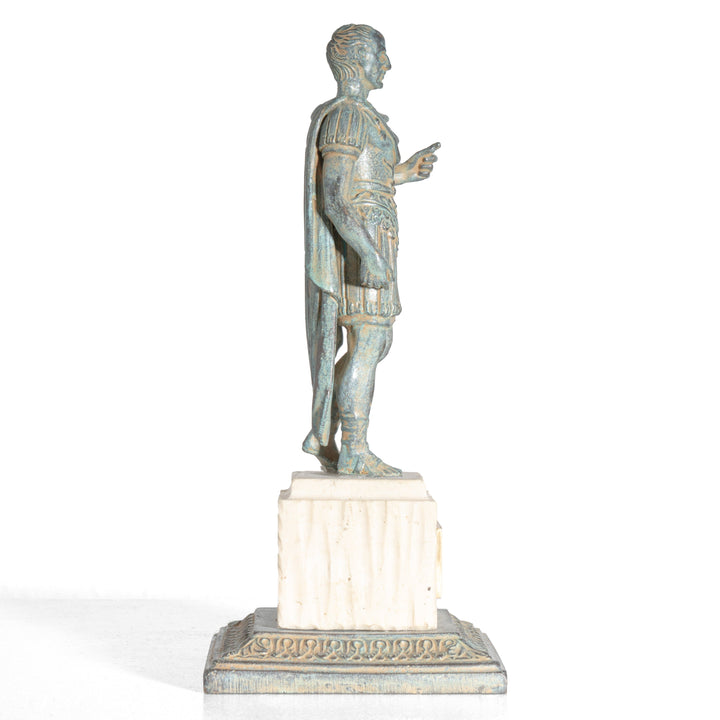 Estatua de Julio César con peana (Escultura de bronce)