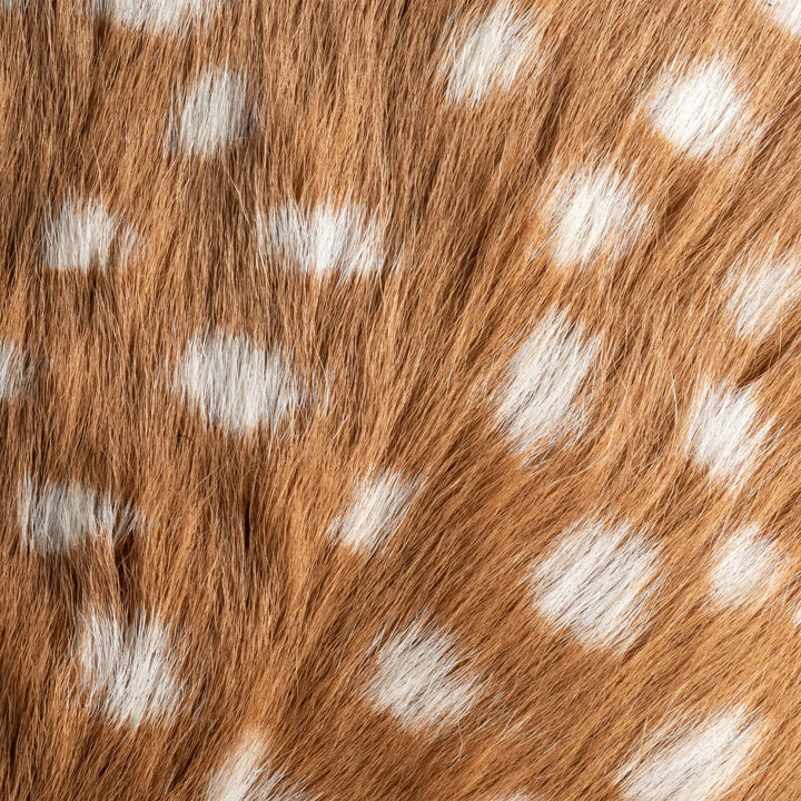Cojín de Piel de Ciervo Marrón con Motas (Capra aegagrus hircus)