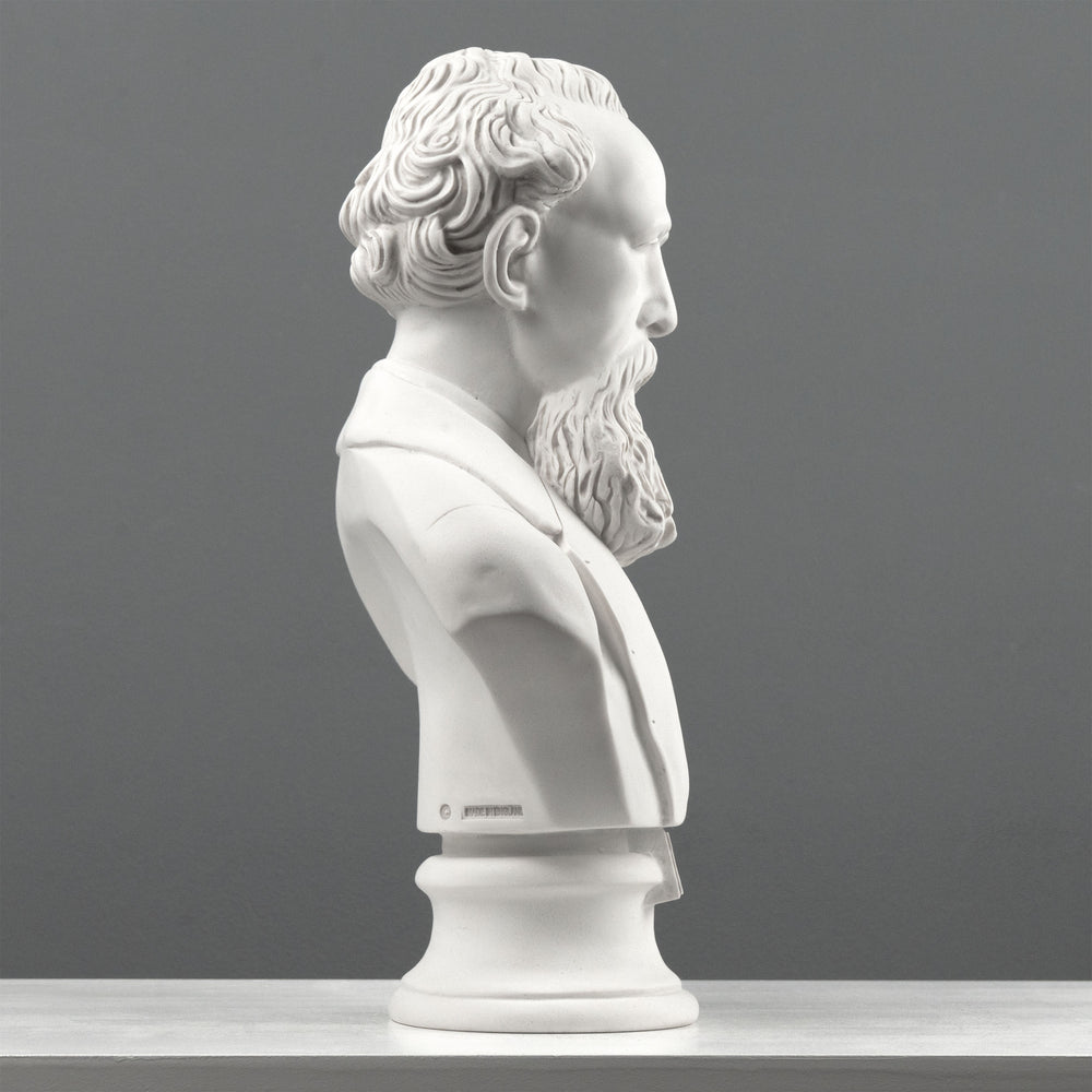 Escultura de busto de Charles Dickens – Estatua del escritor inglés