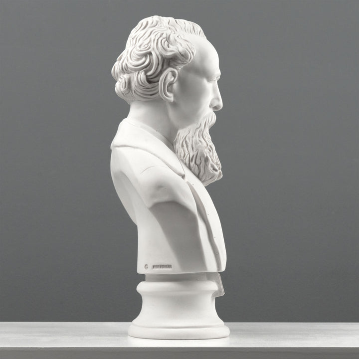 Escultura de busto de Charles Dickens – Estatua del escritor inglés