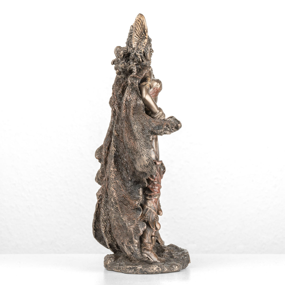 Estatua de Frigg — Diosa nórdica del matrimonio (Bronce fundido en frío)