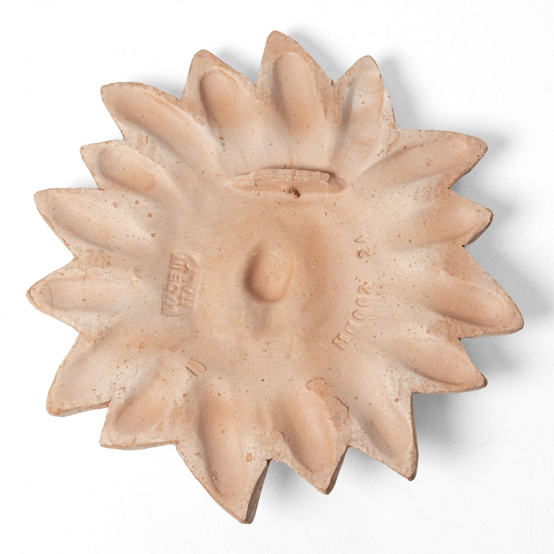Bajorrelieve italiano de sol en terracota