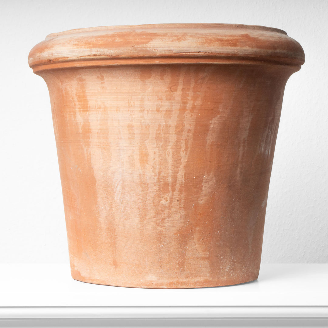 Macetero grande de terracota (Borde redondeado)