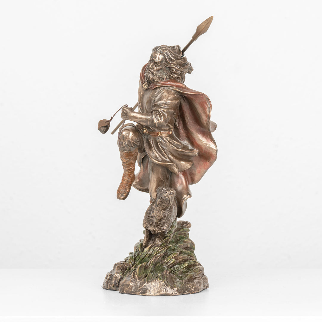 Estatua de Lugh — Dios celta de la habilidad y la maestría (Escultura de bronce fundido en frío)