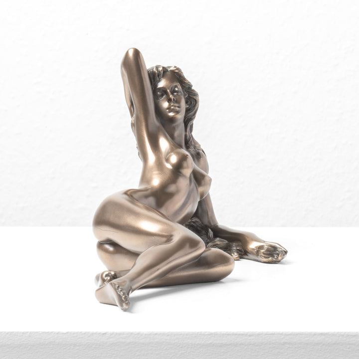 Estatua de Mujer Desnuda Reclinada (Escultura erótica de bronce frío)