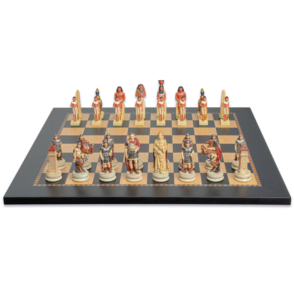 Juego de Ajedrez Temático Romanos vs Egipcios