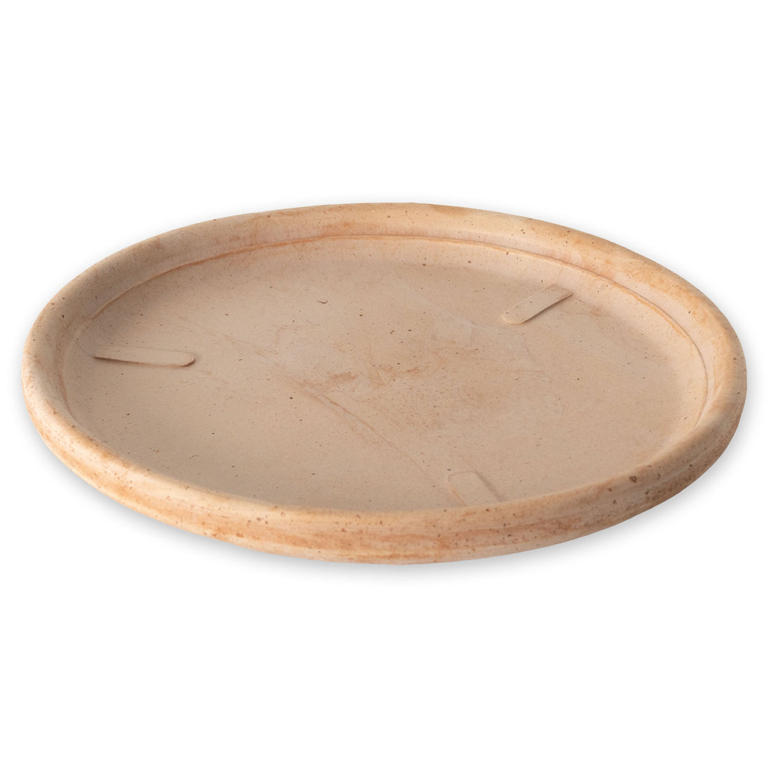 Plato para macetero de terracota con relieve de limón