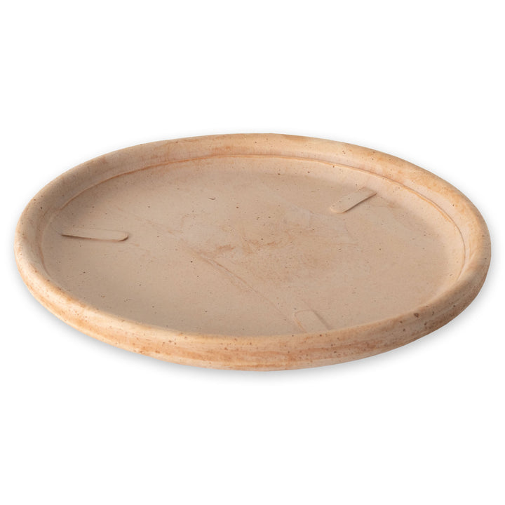 Plato para macetero de terracota con relieve de limón