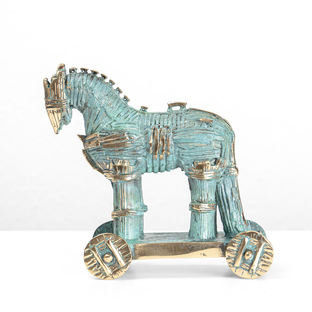 Estatua del Caballo de Troya (Escultura de latón)