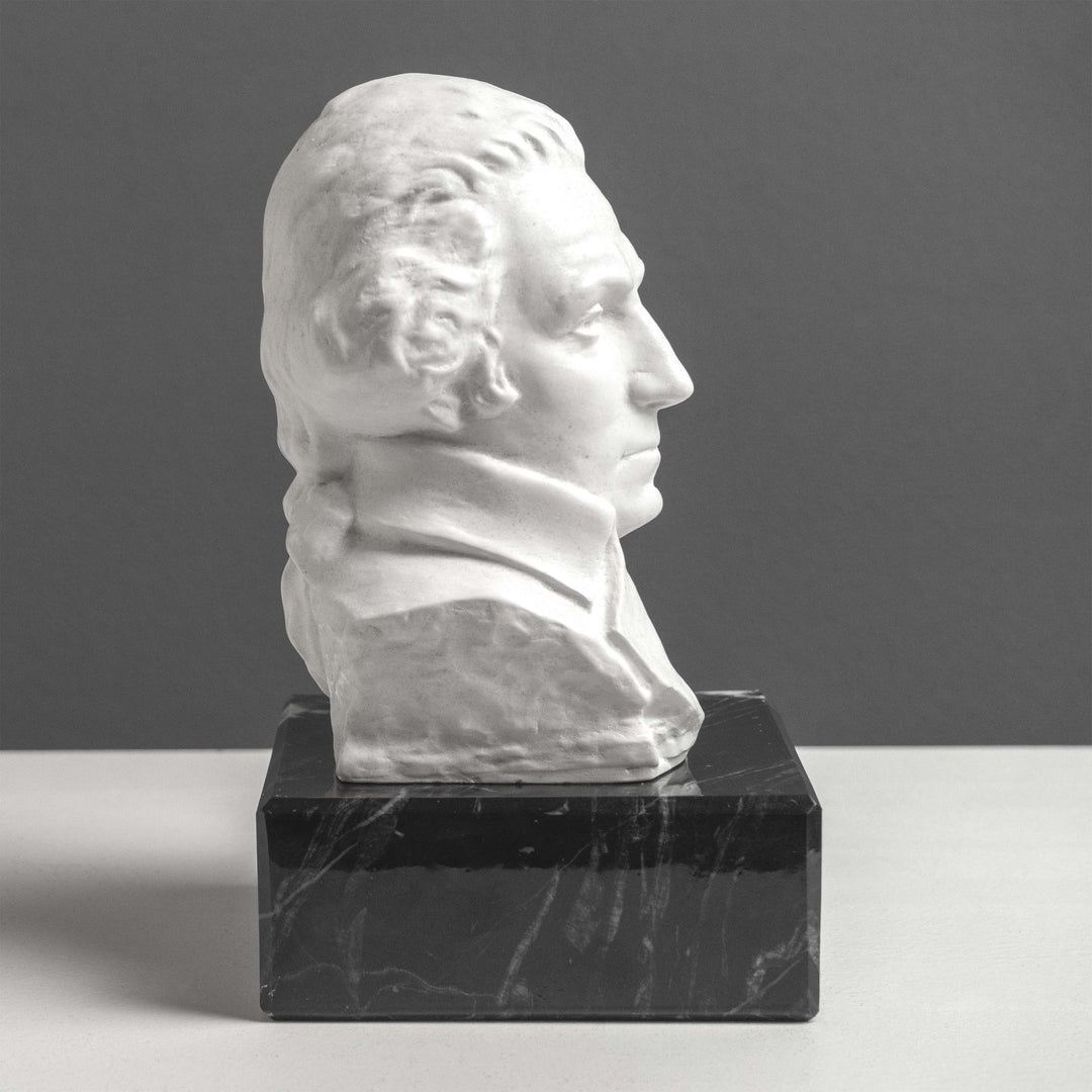 Busto de Washington con base de mármol negro