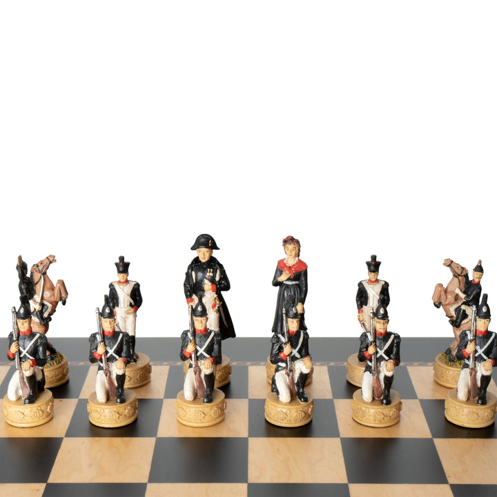 Juego de Ajedrez Temático Napoleón vs Rusos
