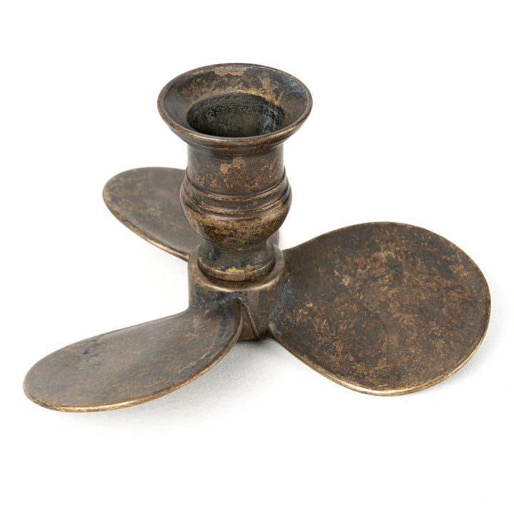 Candelabro hélice (latón envejecido)