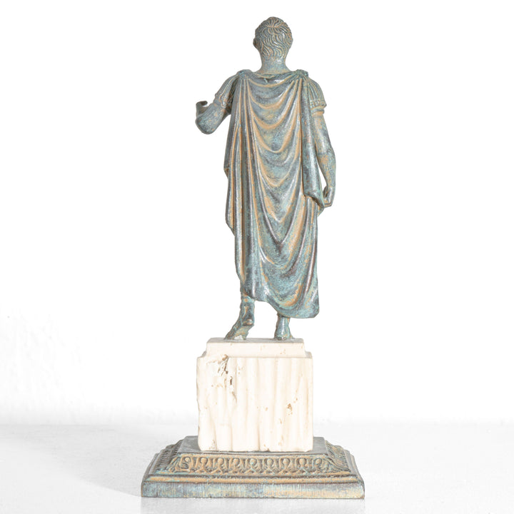 Estatua de Julio César con peana (Escultura de bronce)
