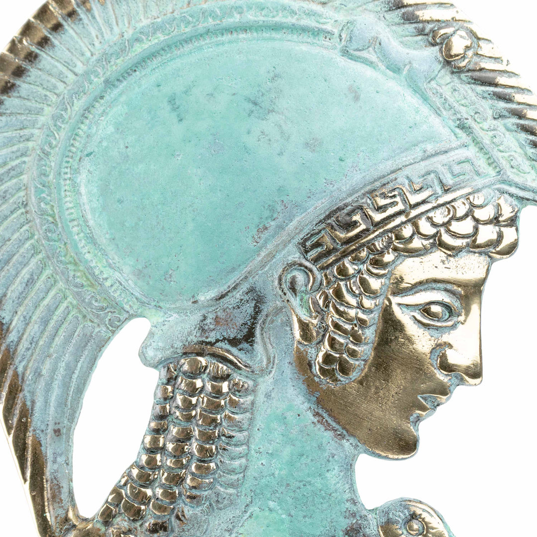 Estatua de busto de Atenea (Escultura de latón)