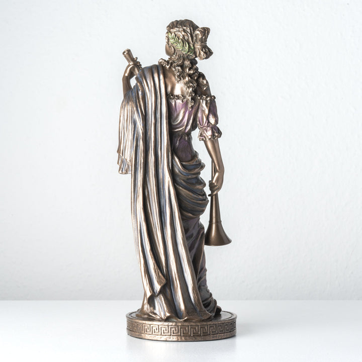 Estatua de Clío, Musa de la Historia (Escultura de bronce frío)