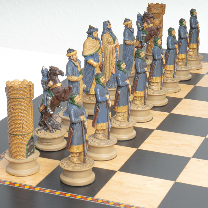 Juego de Ajedrez Temático Cruzados vs Sarracenos