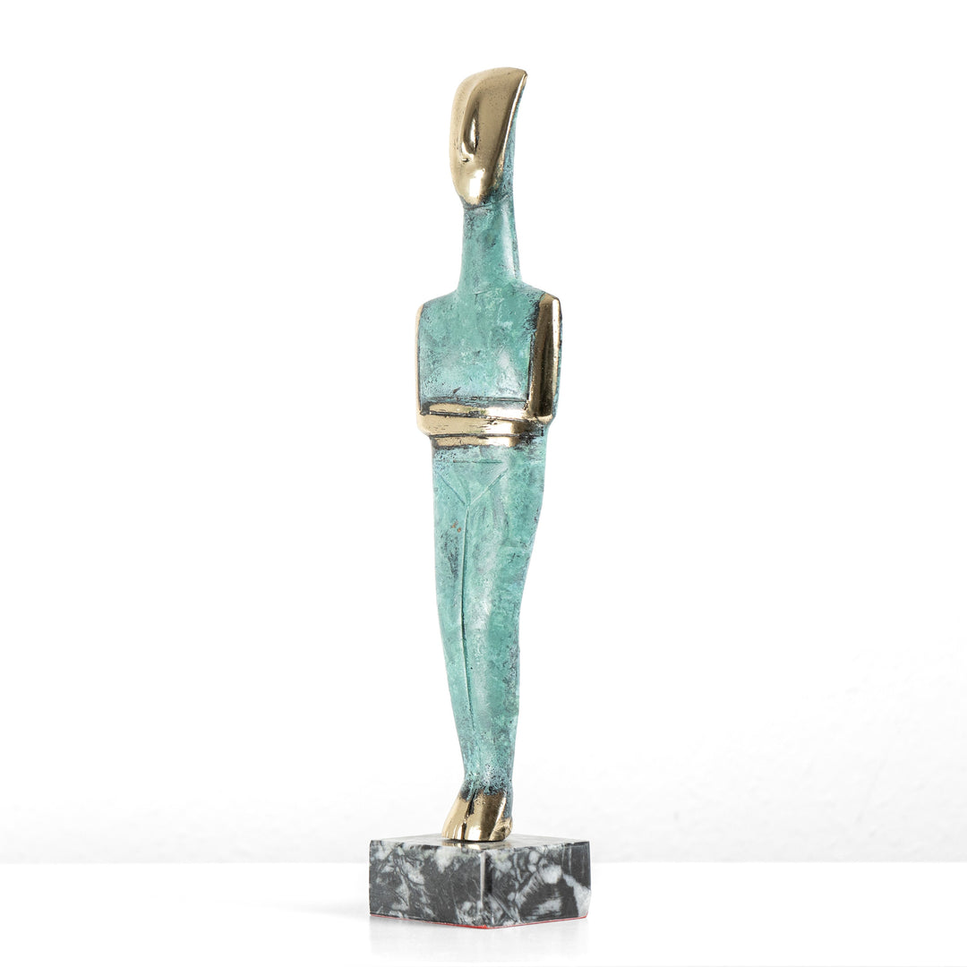 Estatua de ídolo cicládico (Escultura de latón)