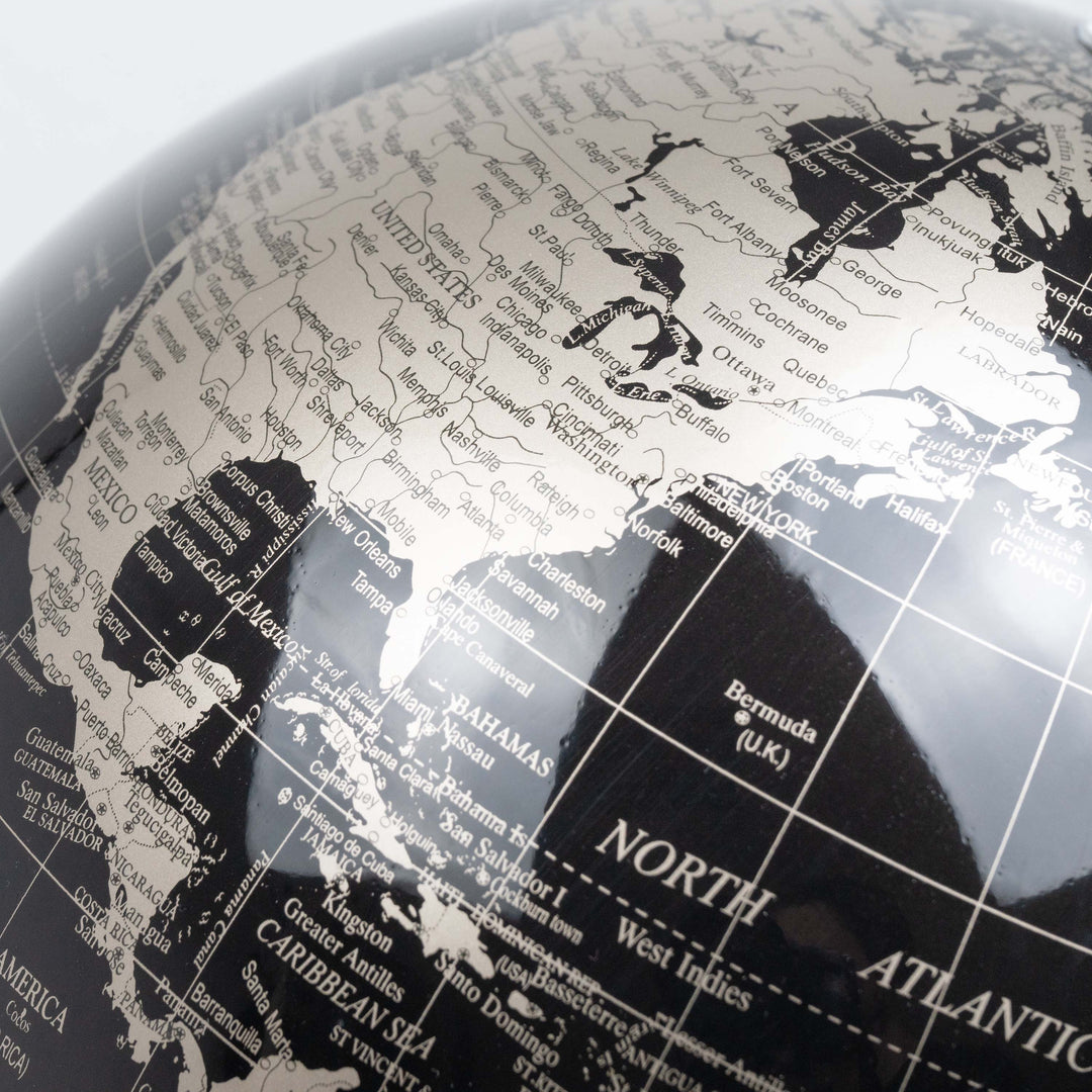 Globo de Oro y Negro (Decoración Moderna)