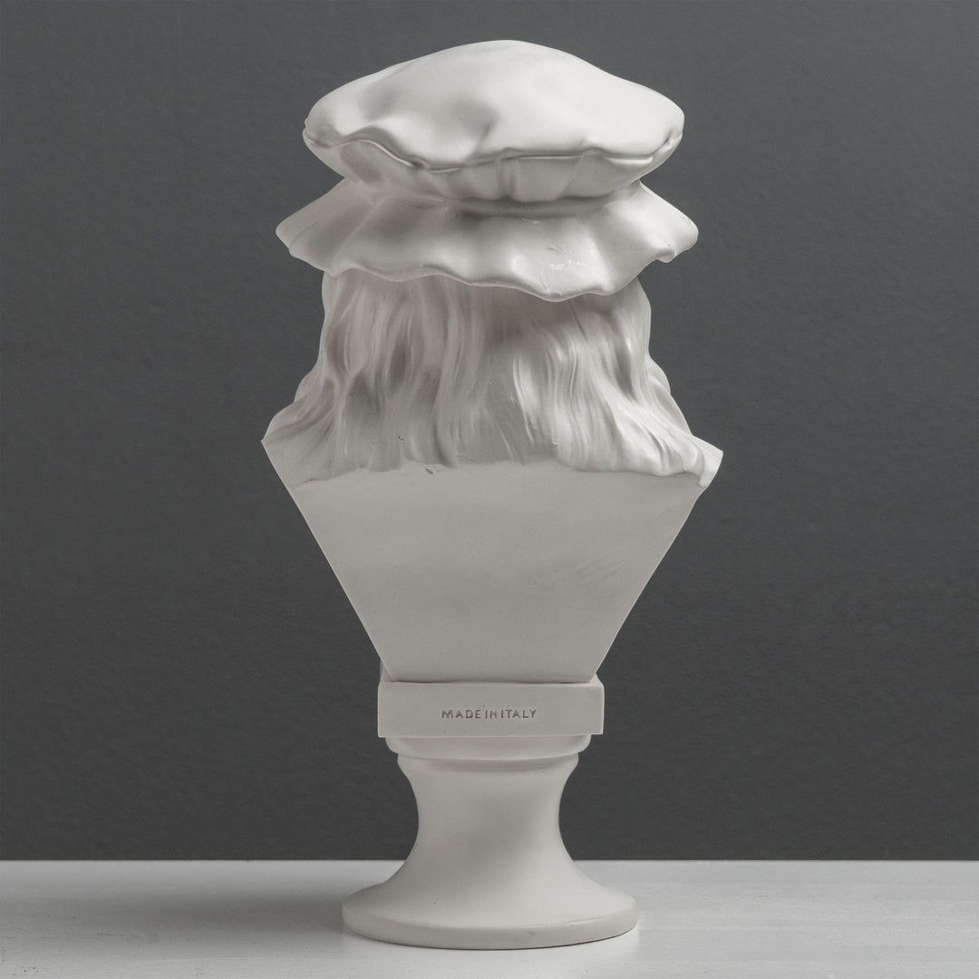 Busto de Leonardo da Vinci – Maestro del Renacimiento (Estatua Blanca)
