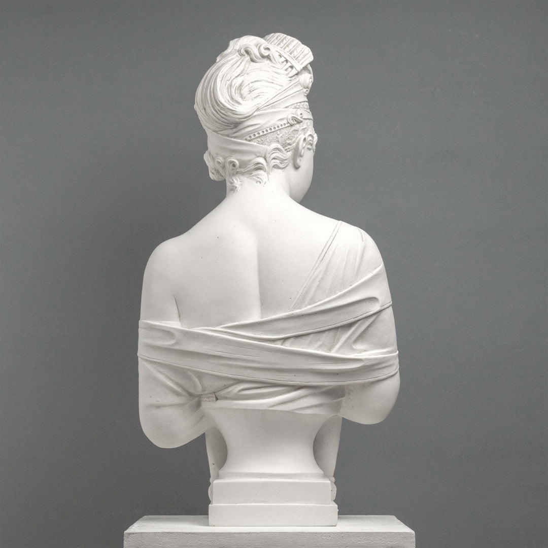 Escultura de busto de Madame Récamier – Estatua neoclásica francesa