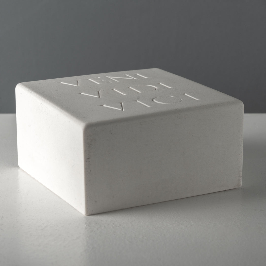 Sujetalibros Veni Vidi Vici – Escultura De Inscripción Romana