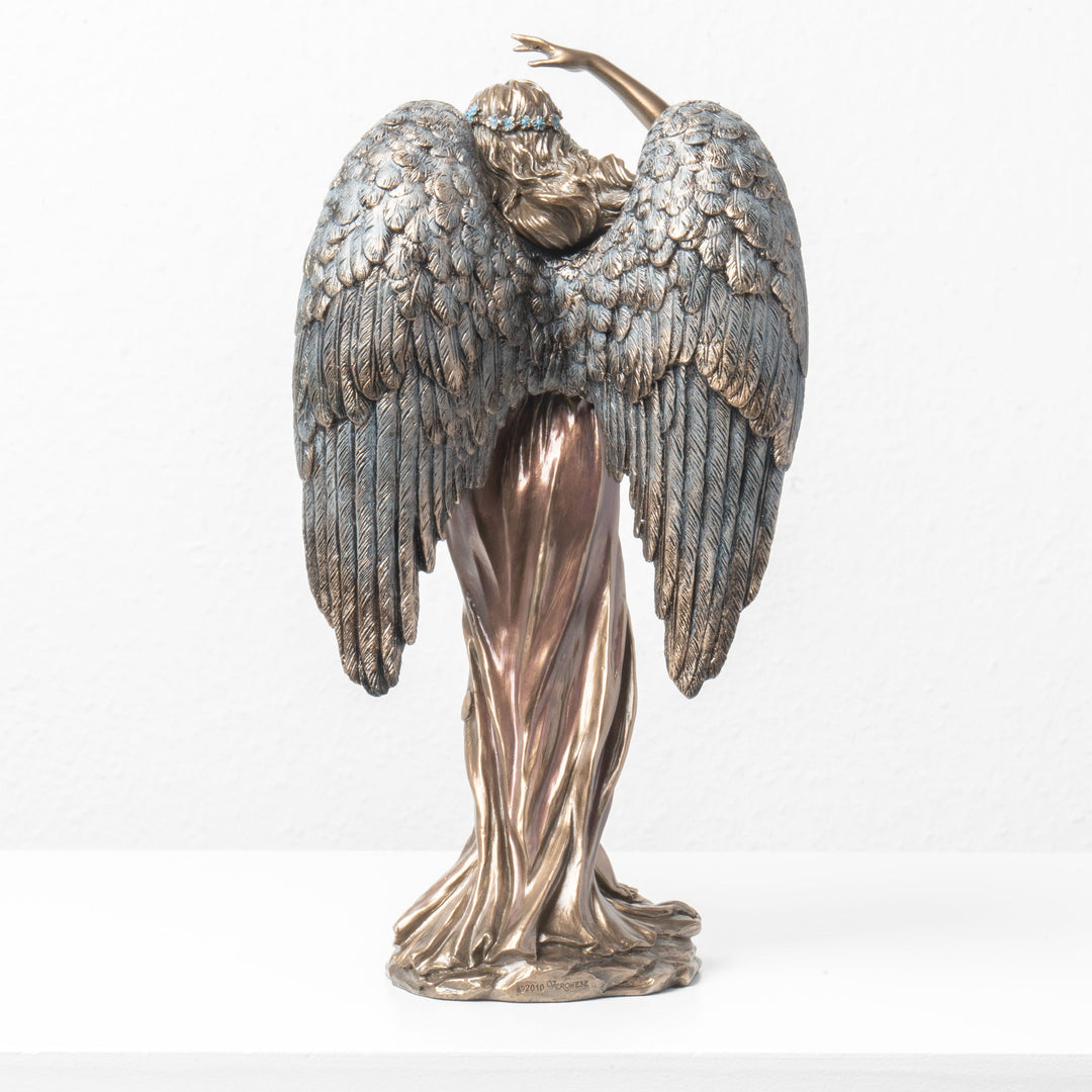 Estatua de Fortuna Alada con Cuerno de la Abundancia (Escultura de bronce frío)