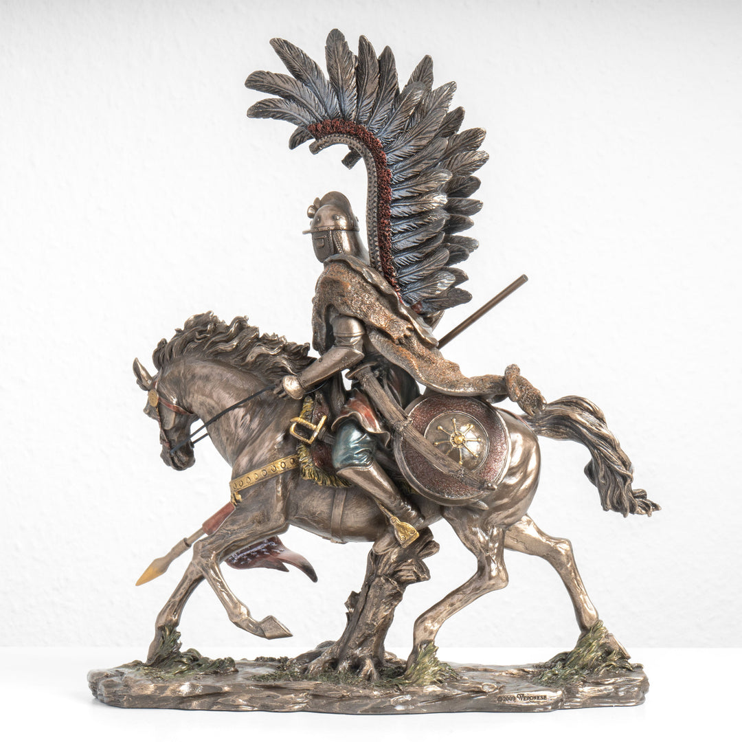 Estatua del Húsar Alado – Caballería de Élite Polaca (Escultura en Bronce Fundido en Frío)