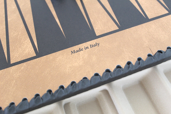 Tablero de Ajedrez de Cuero Artificial con Damas y Backgammon – Grande