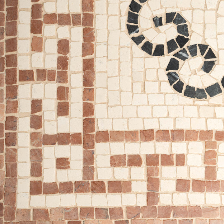 Mosaico de friso geométrico