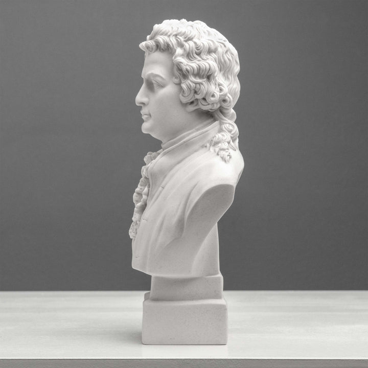 Escultura de busto de Goethe – Poeta alemán en estilo neoclásico
