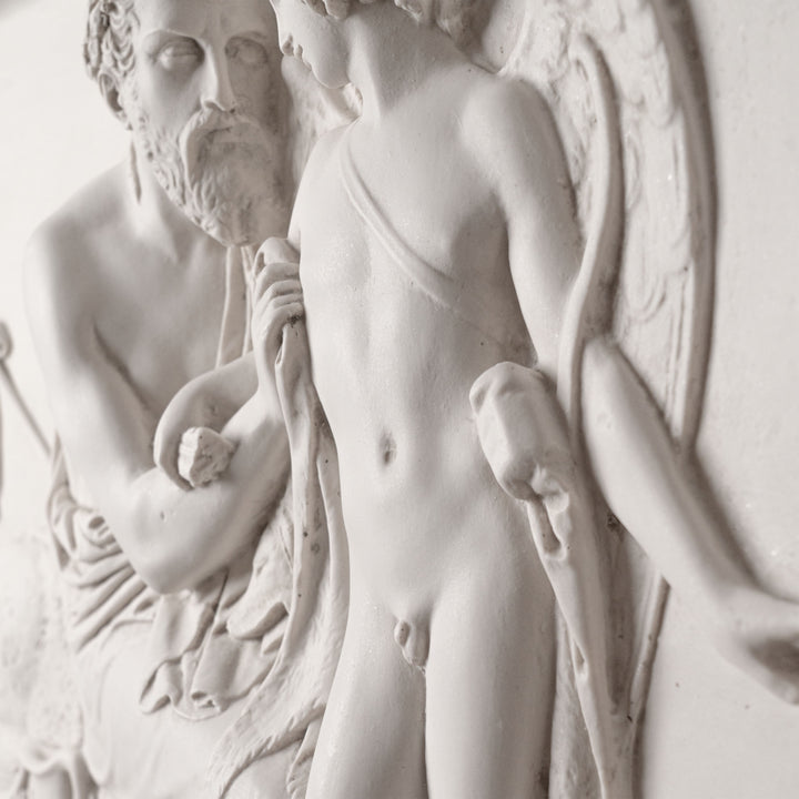 Cúpido recibido por Anacreón (bajorrelieve)