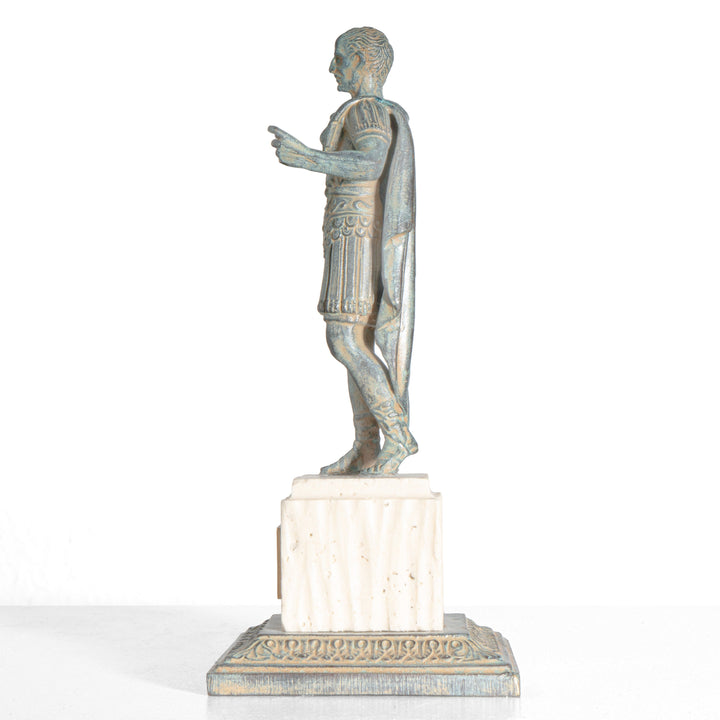 Estatua de Julio César con peana (Escultura de bronce)