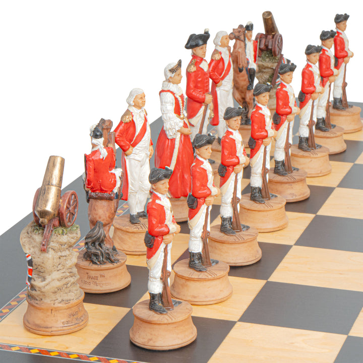 Juego de Ajedrez Temático de la Guerra de Independencia Americana