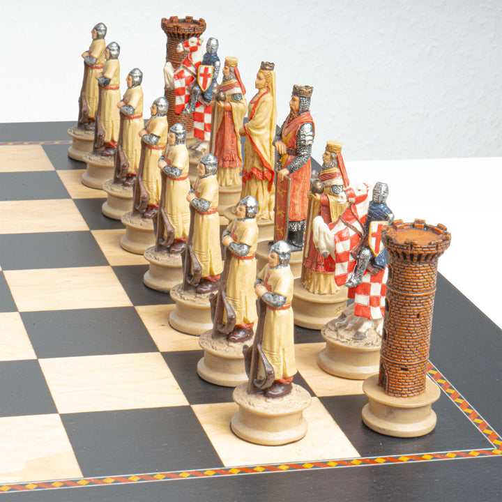 Juego de Ajedrez Temático Cruzados vs Sarracenos
