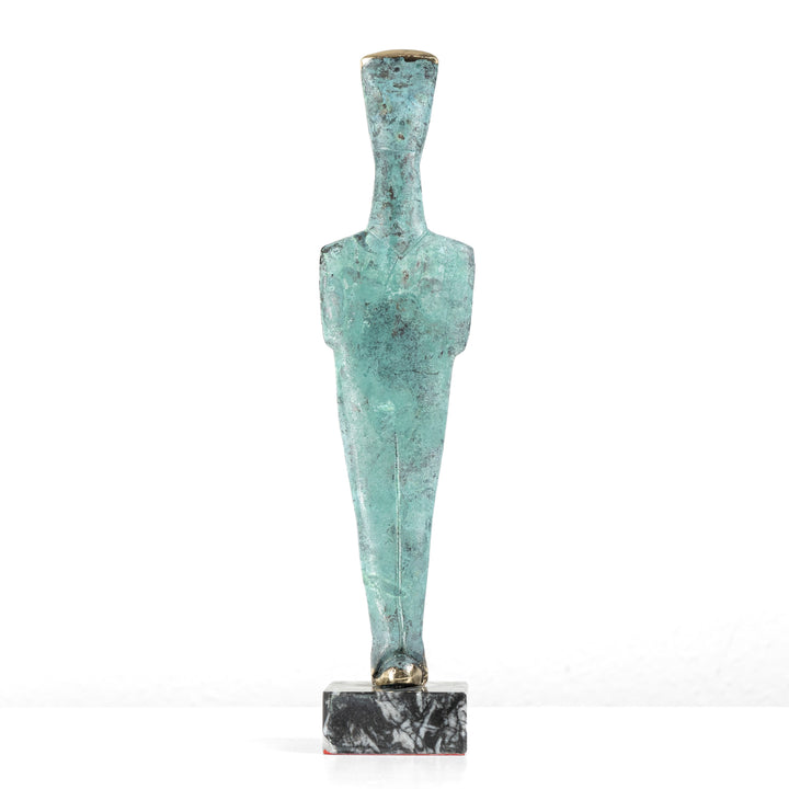 Estatua de ídolo cicládico (Escultura de latón)