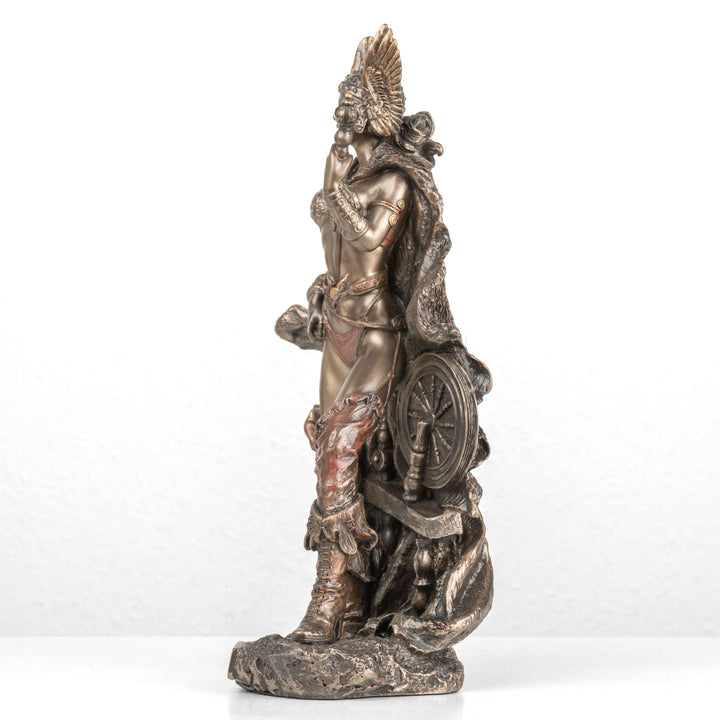 Estatua de Frigg — Diosa nórdica del matrimonio (Bronce fundido en frío)
