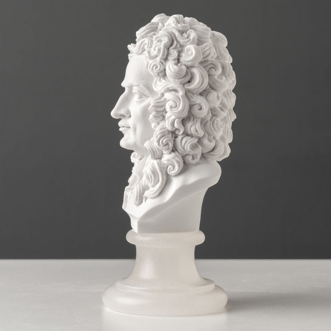 Busto de Isaac Newton — Padre de la física clásica