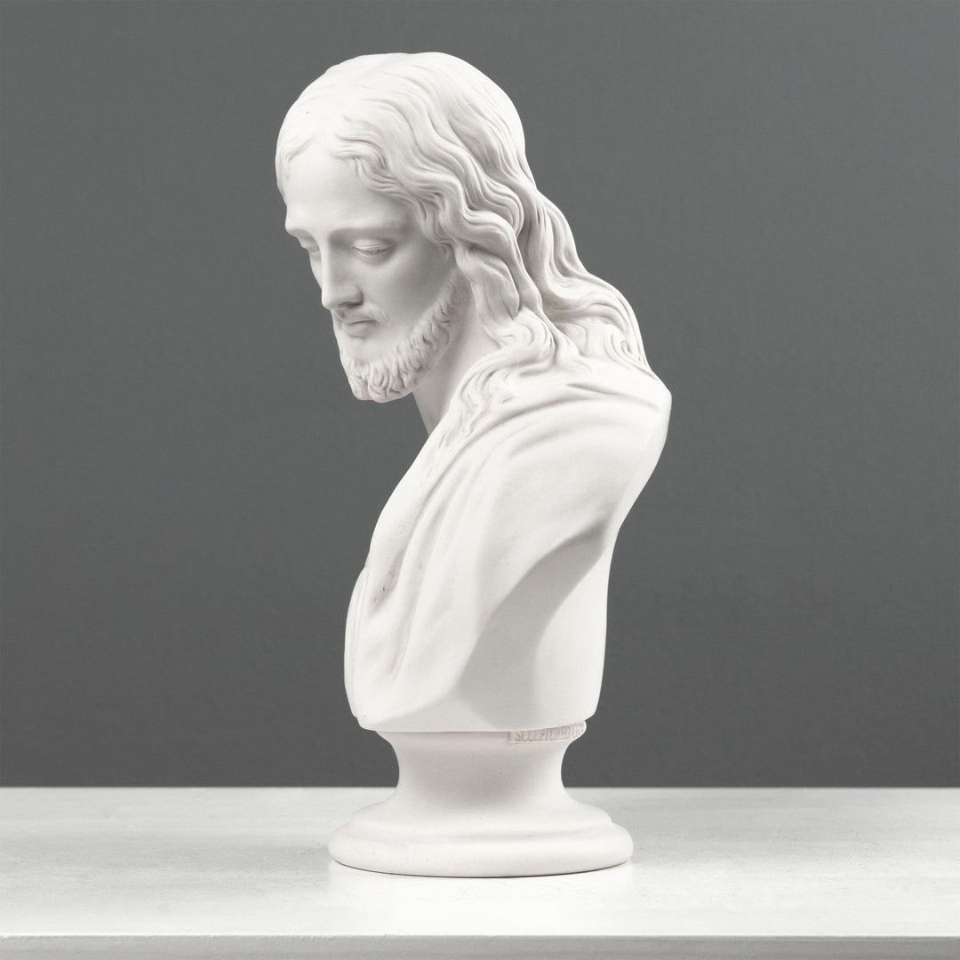 Escultura de busto de Jesús – Representación sagrada