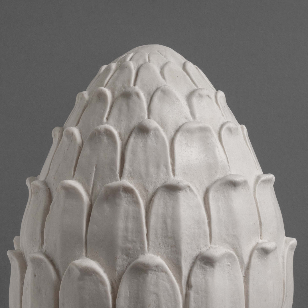 Esculturas de alcachofa grandes para jardín (Par de adornos finial)