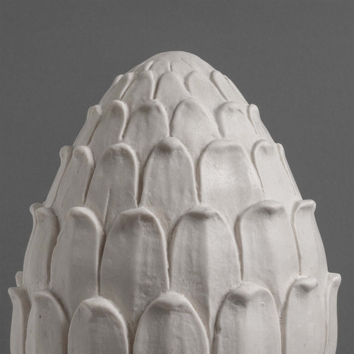 Esculturas de alcachofa grandes para jardín (Par de adornos finial)