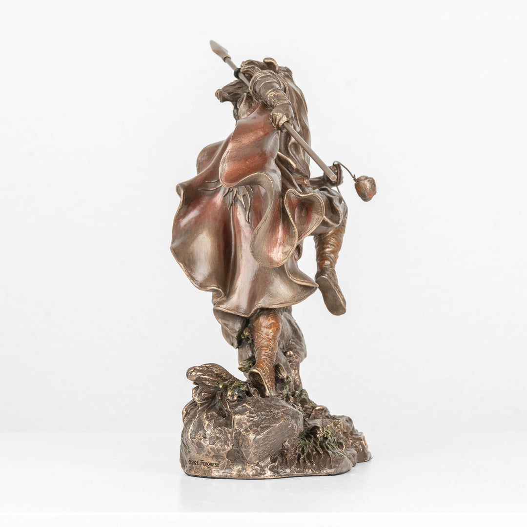 Estatua de Lugh — Dios celta de la habilidad y la maestría (Escultura de bronce fundido en frío)