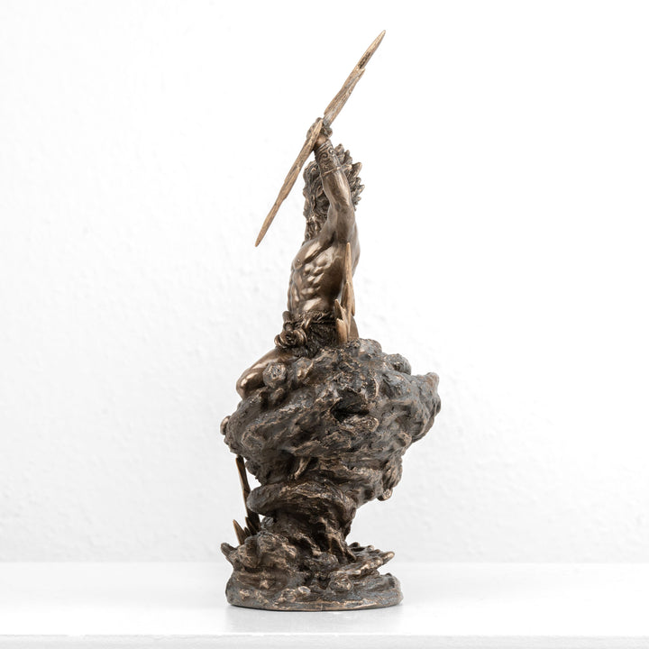 Estatua de Taranis — Dios celta del trueno (Escultura de bronce fundido en frío)