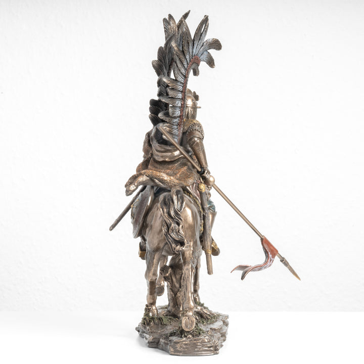 Estatua del Húsar Alado – Caballería de Élite Polaca (Escultura en Bronce Fundido en Frío)