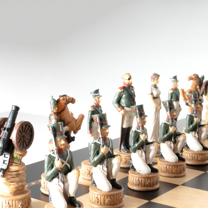 Juego de Ajedrez Temático Napoleón vs Rusos