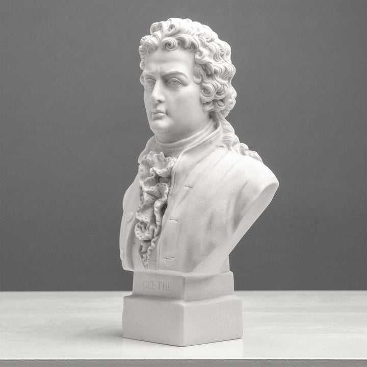 Escultura de busto de Goethe – Poeta alemán en estilo neoclásico